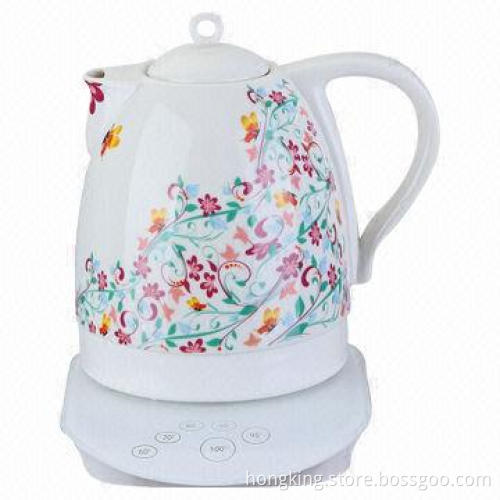 Ceramic Electric Kettle with One Touch Digital Control and 1.5L Capacity
